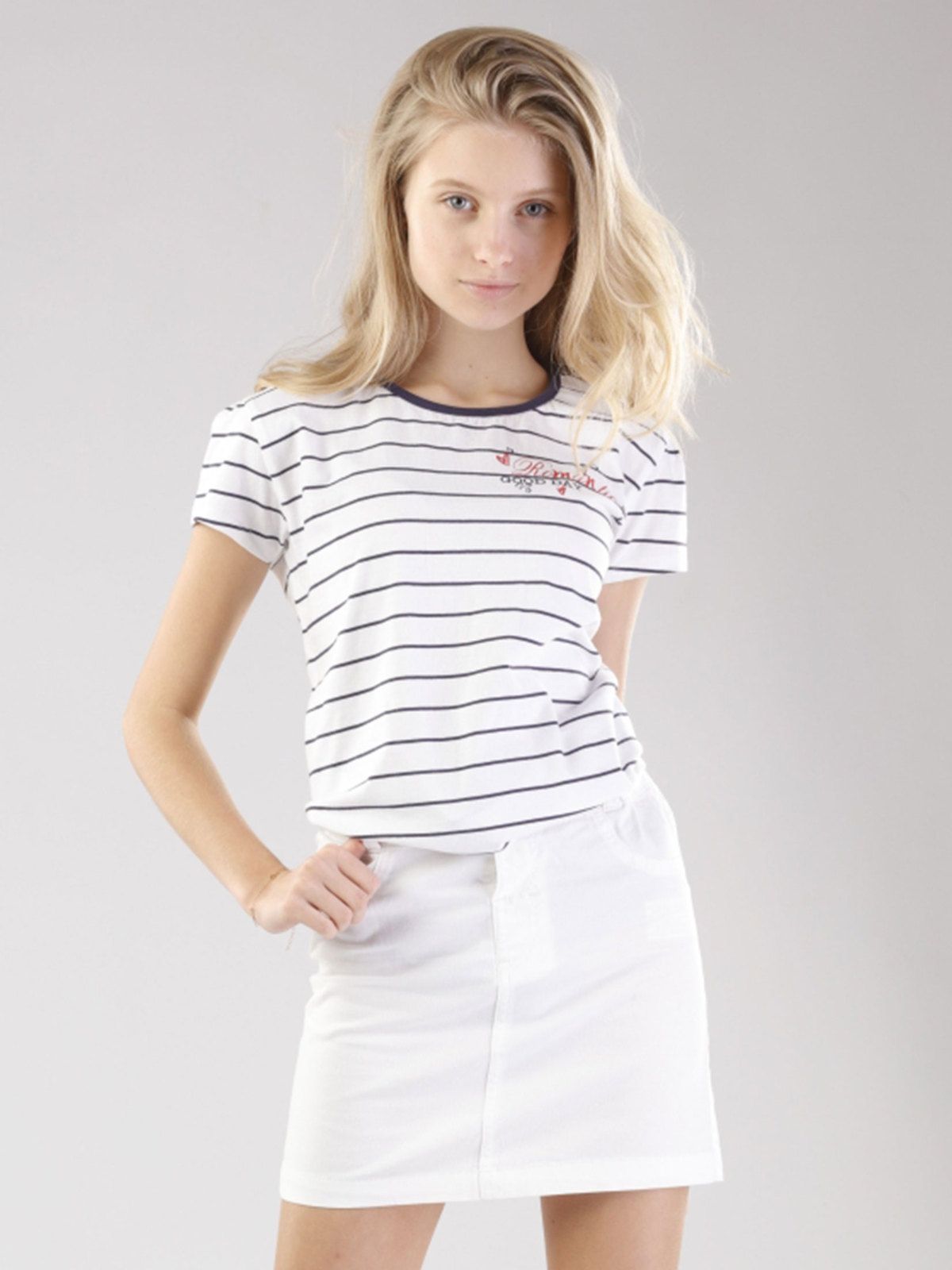 TXM SPÓDNICA DZIECIĘCA DZIEWCZĘCA CASUAL 152 BIAŁY.