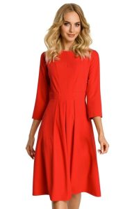 klasyczna rozkloszowana sukienka czerwona