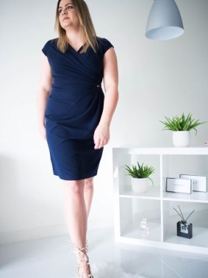 Sukienka Model Oktawia Navy - Jersa.