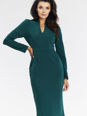 Sukienka Model A667 Bottle Green - awama.