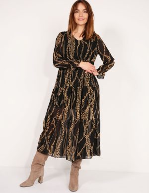 Wzorzysta sukienka.