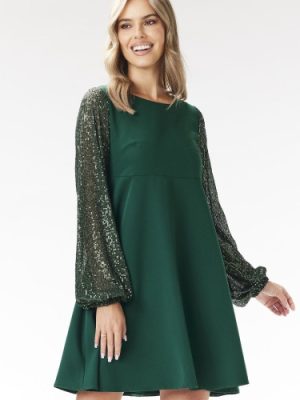Sukienka Model A694 Bottle Green - awama.