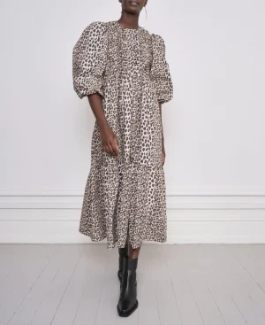 SUKIENKA Z PRINTEM PANTERKI MIDI NOTES DU NORD.
