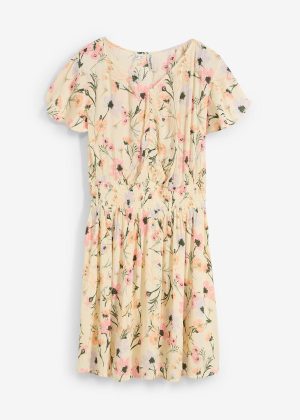 Sukienka mini z lejącej wiskozy.