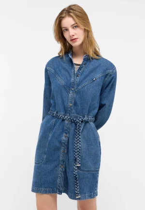 Damska Sukienka Mini Mustang Style Paola Dress Denim Blue 1015586 5000 500.