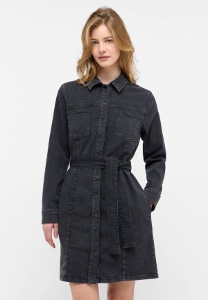 Damska Sukienka Mini Mustang Style Elmira Dress Denim Black 1015588 4000 802.