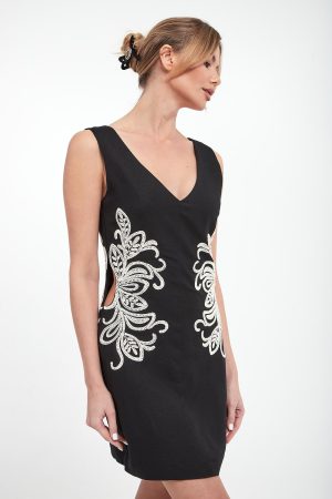 Sukienka lniana mini TWINSET U&B.